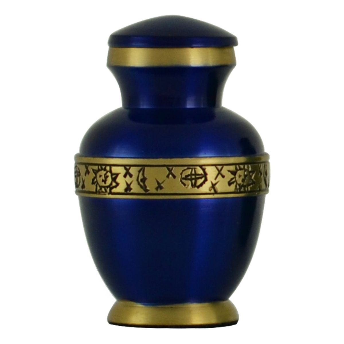 Moon and Stars Blue Brass Keepsake